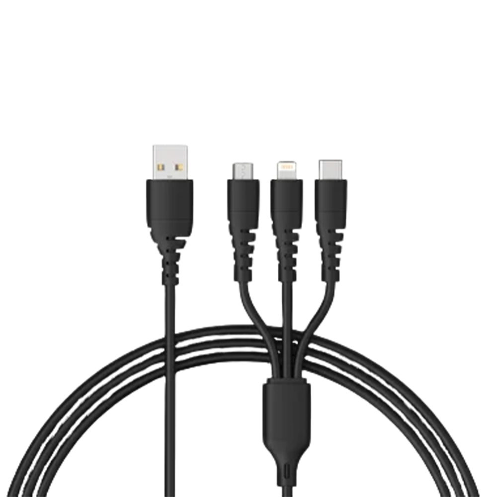 3 In 1 Braided Cable — 2 Core